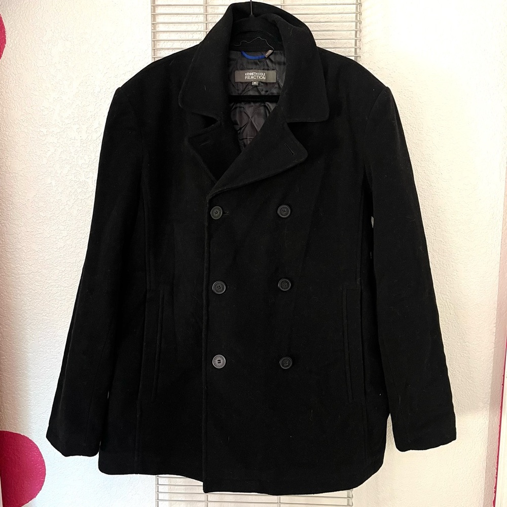 Kenneth Cole Reaction Double Breasted Pea Coat